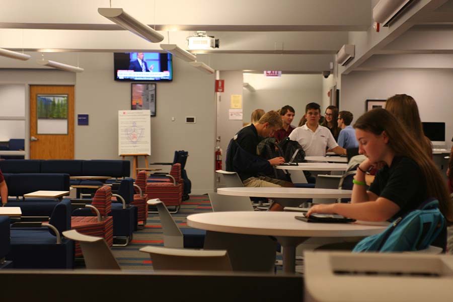 The Academic Commons is a center for student activity.