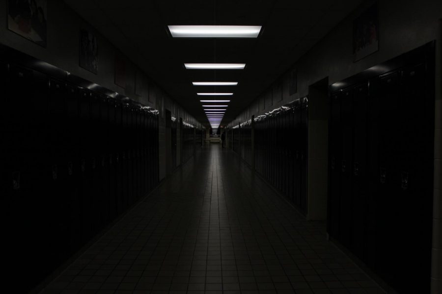 Students voted the hallways as the scariest location at school.
