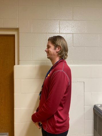 Coach Sobieszczyk proudly shows off his mullet, highlighting how the trend extends to students and staff alike.