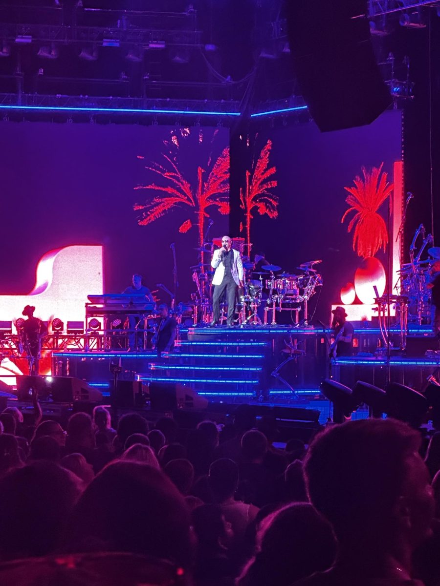 Pitbull preforming live in Tinley Park