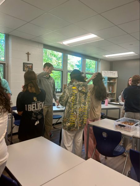 Saint Club gathers for meeting. 